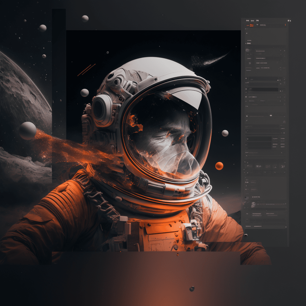 Astronaut image resembling Astro.build